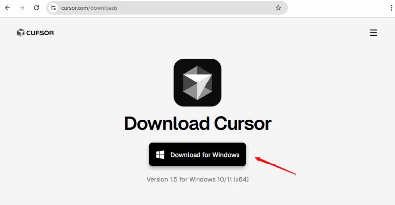 Tải xuống Cursor AI