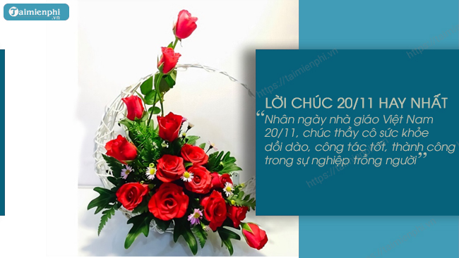 loi chuc mung 20/11