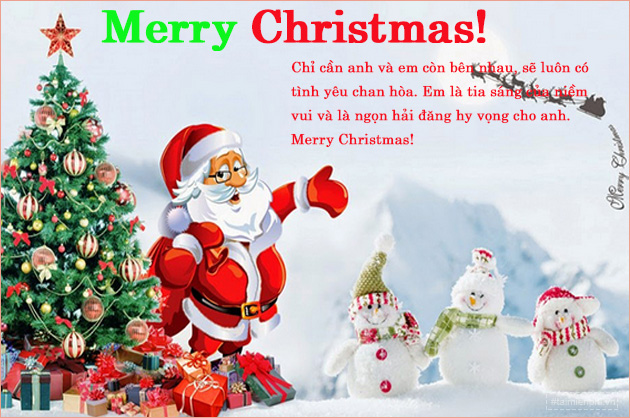 loi chuc giang sinh tang nguoi yeu