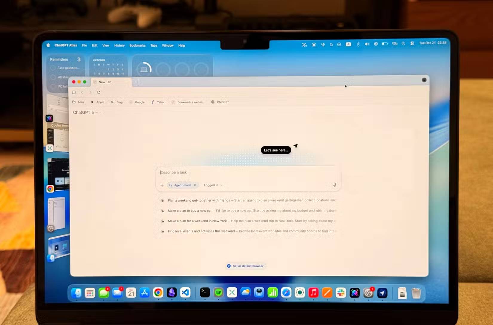 Trình duyệt ChatGPT Atlas trên macOS