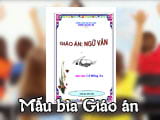 Mẫu bìa giáo án đẹp cho giáo viên