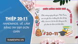 Mẫu thiệp 20/11 handmade, vẽ, làm bằng tay đẹp, đơn giản