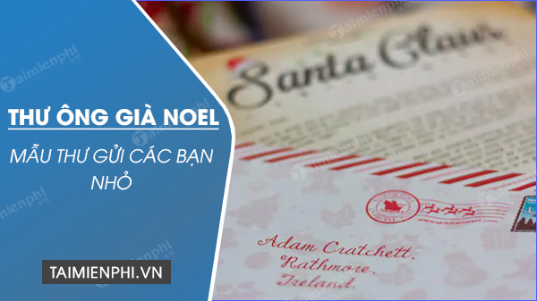mau thu ong gia noel gui cac ban nho khi tang qua