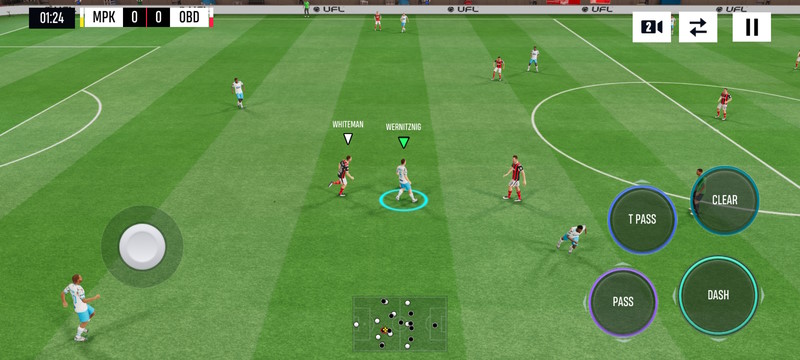 Thế trận trong UFL Soccer Game