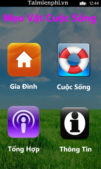 Mẹo vặt for Windows PhoneMẹo vặt gia đình trên Windows Phone