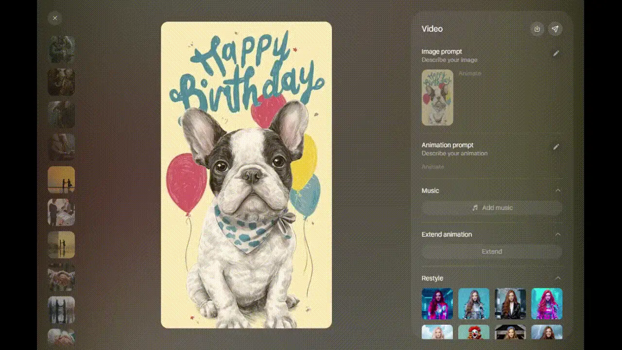 Trình chỉnh sửa ảnh động một cú nhấp chuột của Meta AI