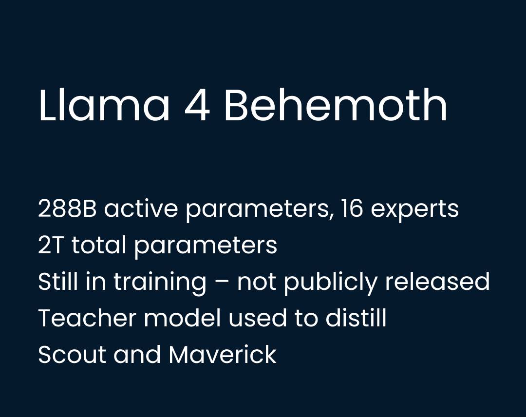 Mô hình Llama 4 Behemoth
