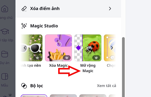 Mở rộng ảnh sắc nét với Magic Expand trên Canva AI