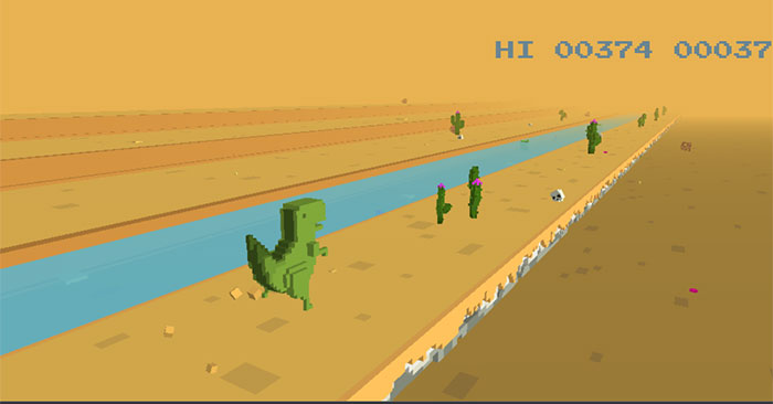  Mời chơi game khủng long mất mạng phiên bản 3D siêu cuốn ngay trên web 