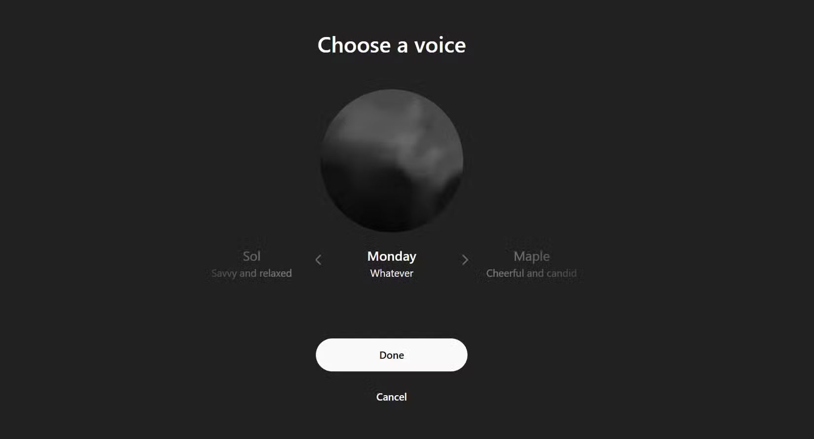 Monday Voice của ChatGPT