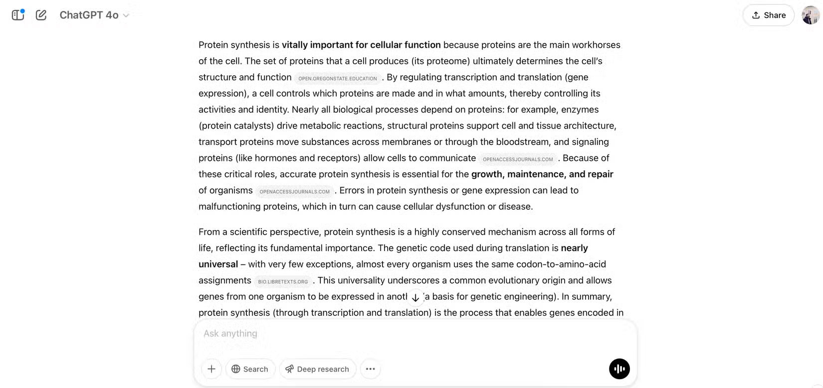 Tìm kiếm nghiên cứu chuyên sâu từ ChatGPT