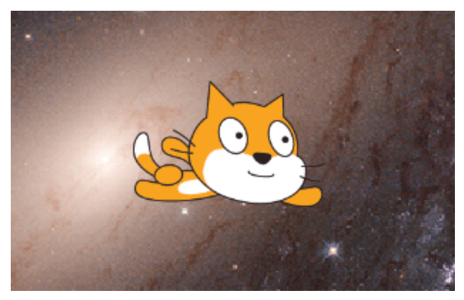 Làm mèo bay trên Scratch