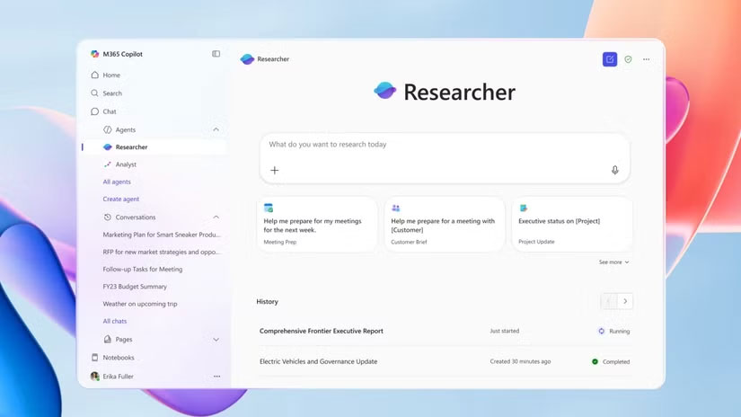 Microsoft 365 Copilot Researcher