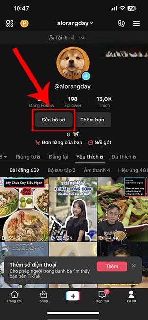 cach lay link tai khoan TikTok 5*429332
