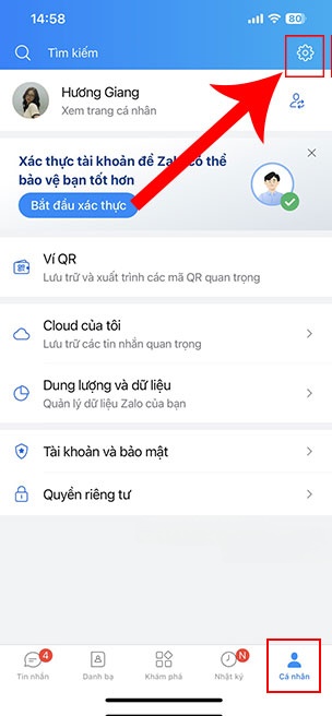 Zalo khong thong bao cuoc goi den 1*416609