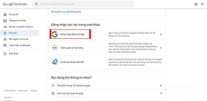  Những cách xem lại các tài khoản đã liên kết với email và mạng xã hội 