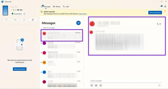 Những điều thú vị có thể làm với Phone Link