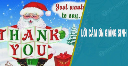 loi cam on giang sinh