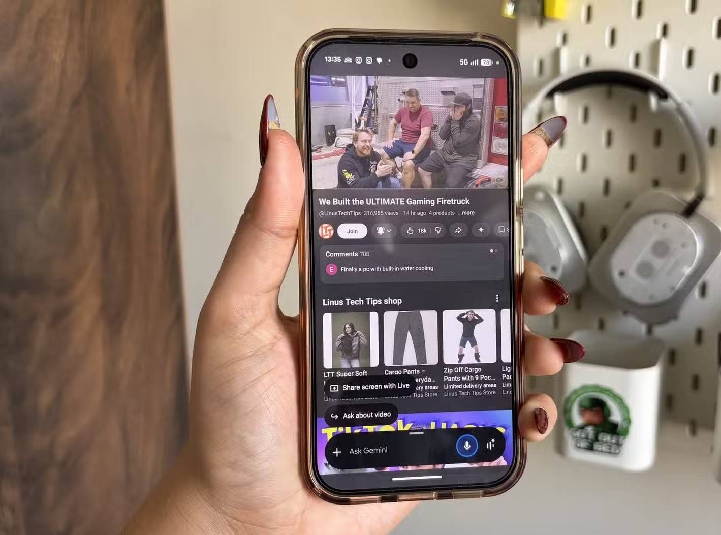 Yêu cầu Gemini phân tích video YouTube