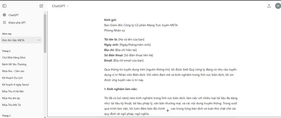 Những việc bạn có thể làm với ChatGPT