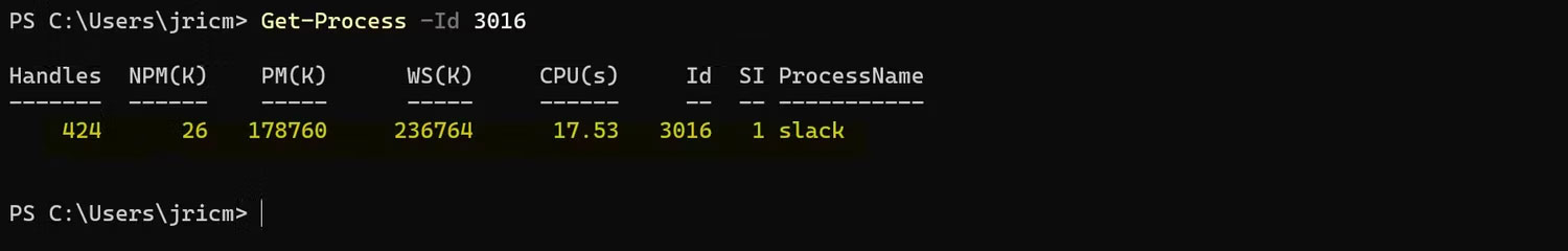 Sử dụng tham số Id trên Cmdlet