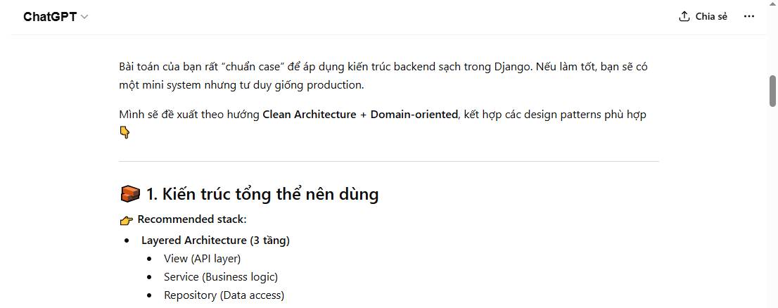 Prompt đề xuất mẫu thiết kế code