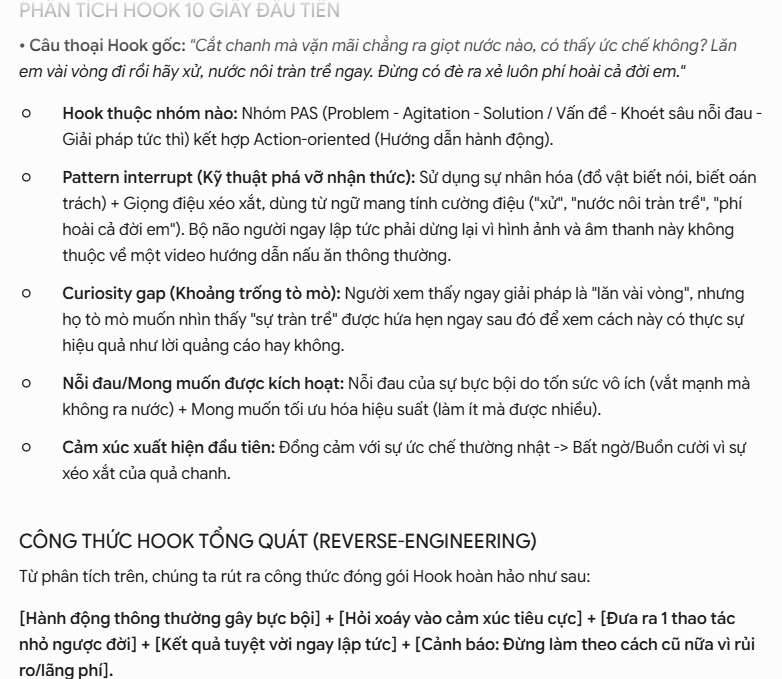 Tách riêng công thức hook