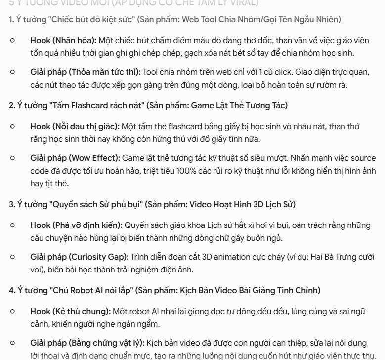 Tạo script mới từ insight