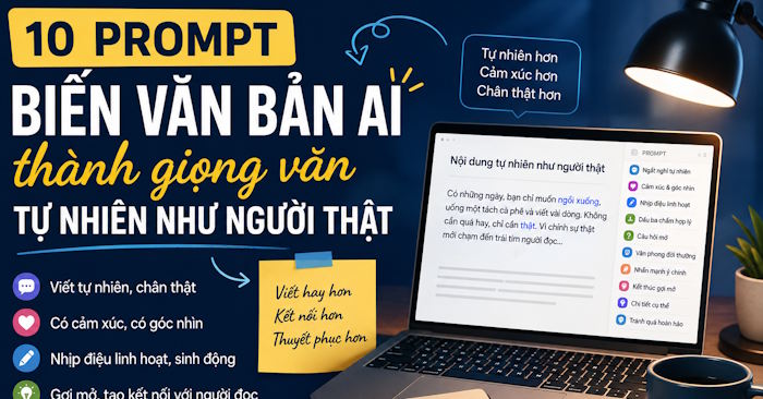  Prompt huấn luyện ChatGPT viết tự nhiên giống bạn hơn 