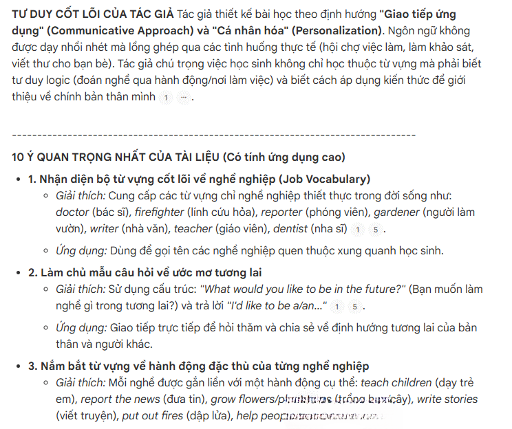 Prompt tóm tắt nội dung file