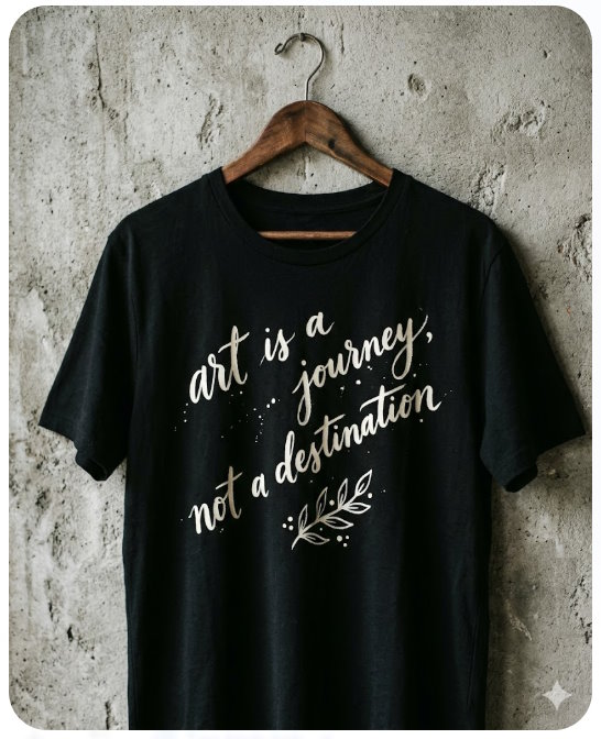 Chữ viết tay trên nền vải cotton đen