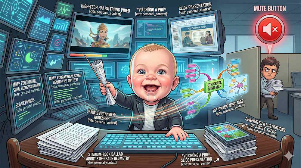 Prompt tranh biếm họa bằng Gemini dành cho bạn