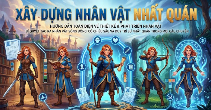  Prompt xây dựng nhân vật nhất quán bằng AI 