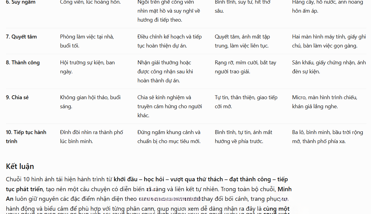Chuỗi hình ảnh kể chuyện 