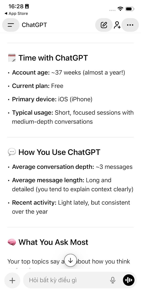 Nội dung của bạn với ChatGPT