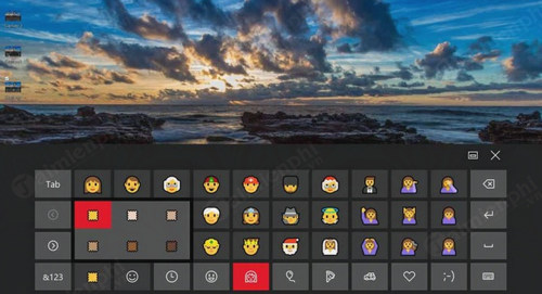 su dung phim tat de mo emoji tren windows 10