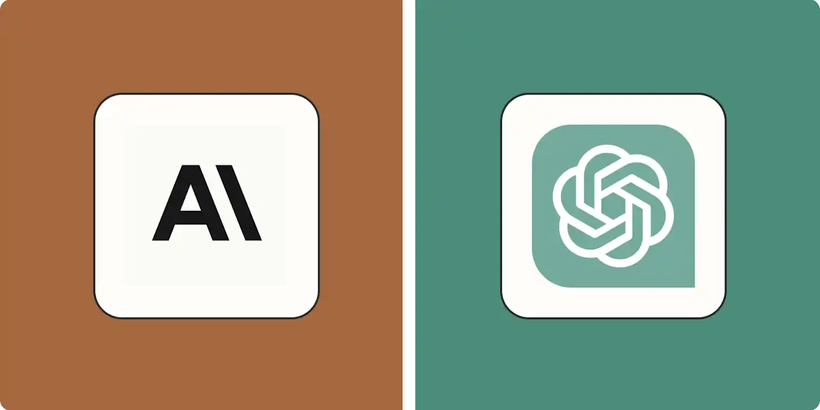 Biểu tượng của ChatGPT và Claude