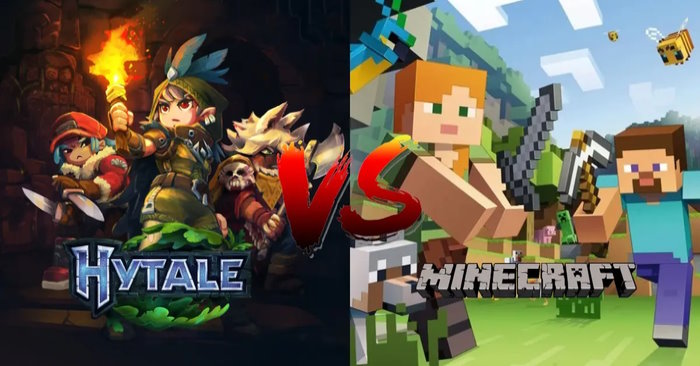 Sự khác biệt và tương đồng giữa Hytale và Minecraft