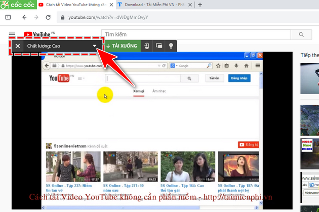 download nhac mp3 tren youtube ve may tinh