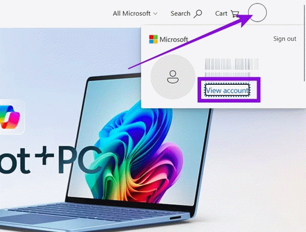 Xem tài khoản Microsoft