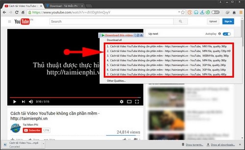 tai video tren torch brower voi idm