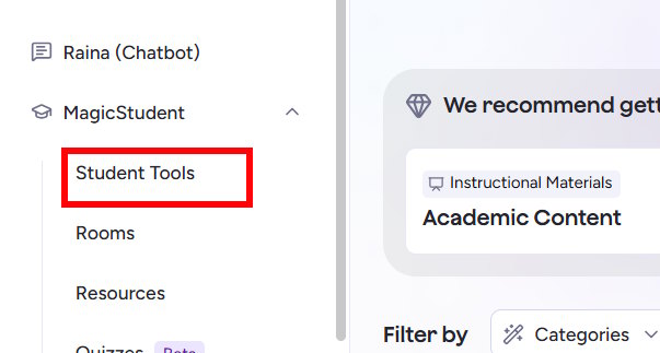 Student Tools Magic School