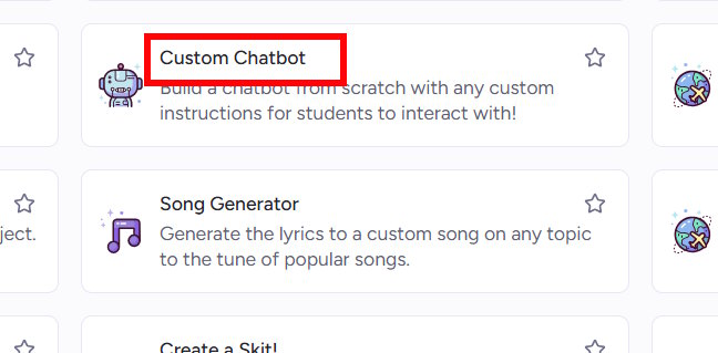 Custom Chatbot Magic School