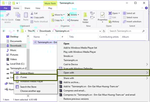 tao nhac chuong iphone bang itunes
