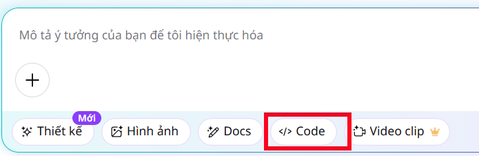 Sử dụng code cho Canva AI