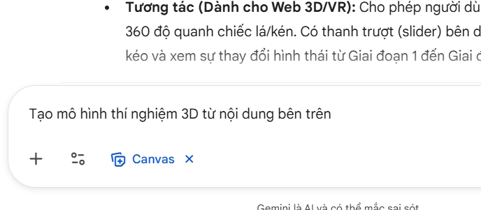 Lệnh tạo mô hình thí nghiệm 3D 