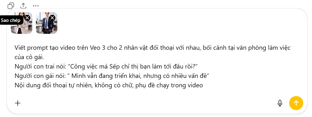 Tạo video đối thoại chỉ từ 2 hình ảnh bằng Google Flow