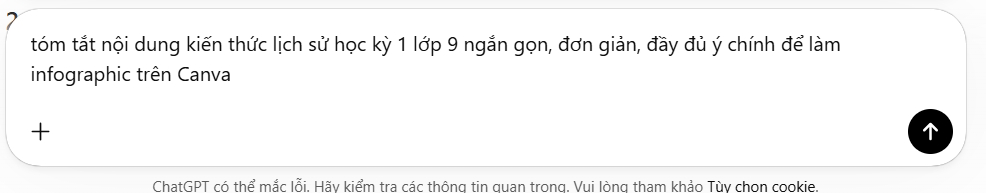 Tạo câu lệnh trên ChatGPT