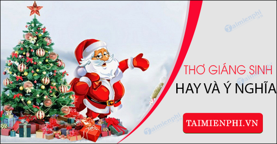 tho giang sinh, tho chuc mung giang sinh hay y nghia