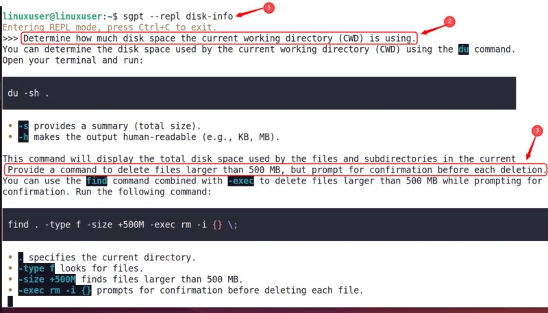 Trò chuyện với ShellGPT